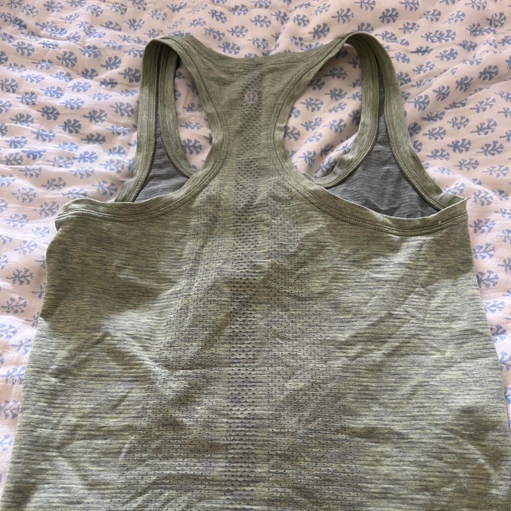 Green Lululemon swiftly tech tank